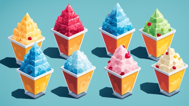 Набор элементов Shaved Ice