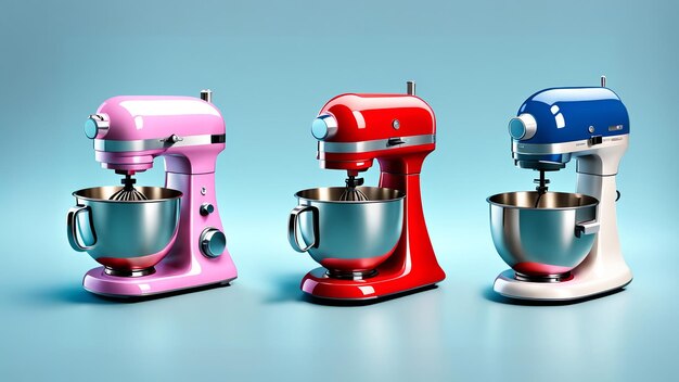 Photo collection set of stand mixer elements