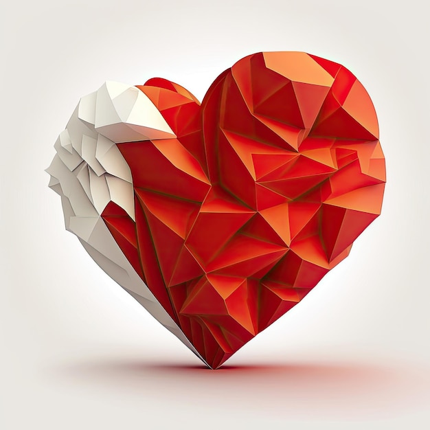 Collection of shapes heart white background vector illustration Made by AIArtificial intelligence