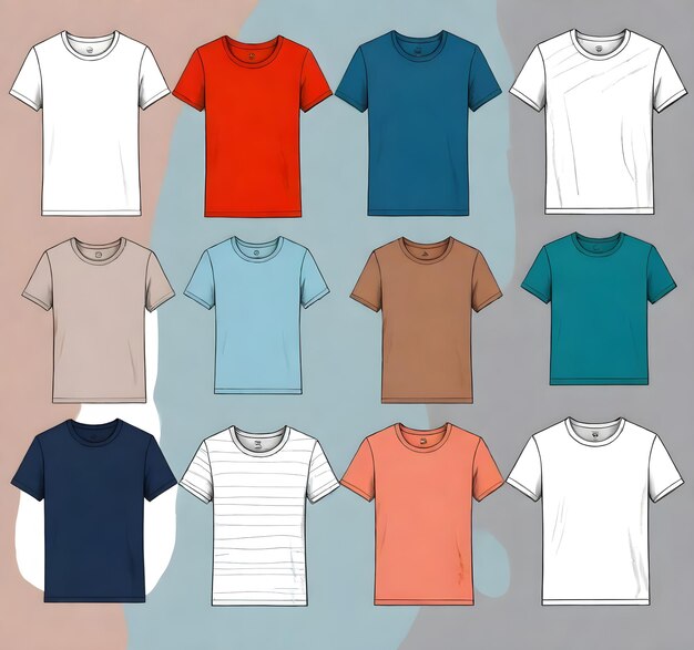 a collection of shirts with one that says t - shirts