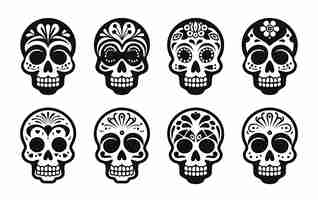 Photo a collection of skulls from theart of