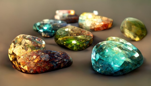 A collection of stones from the game