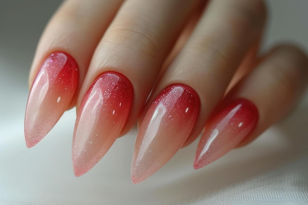 A collection of stylish ombre nails a trendy choice for a fashionforward nail