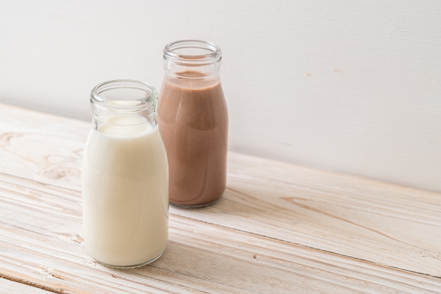 Collection of Thai milk tea beverage