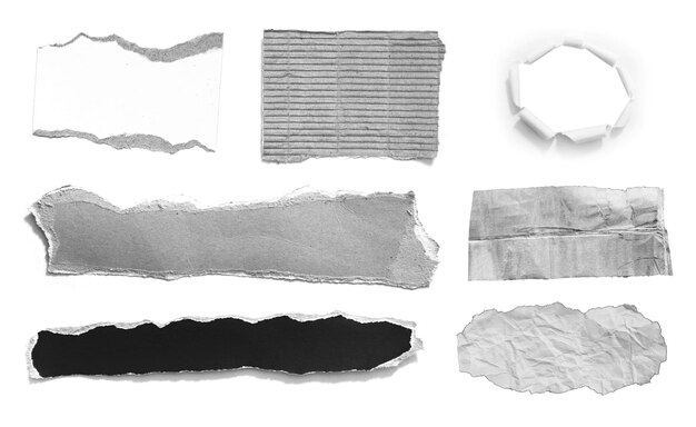 Collection of torn paper background and have copy space for design in your work