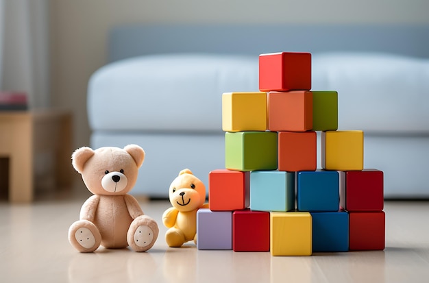 A collection of toys for children