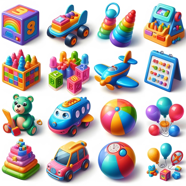 a collection of toys