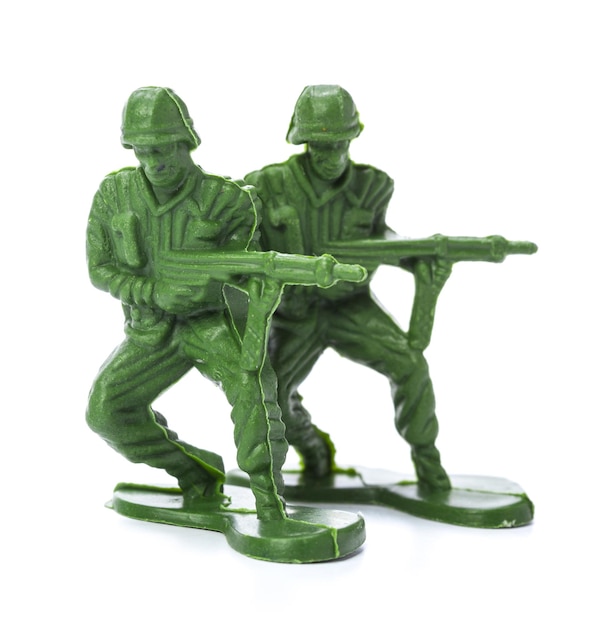 伝統的なおもちゃの兵隊のコレクション