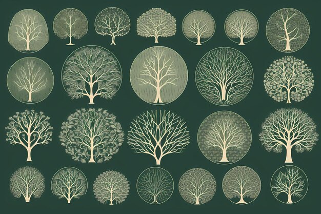 a collection of trees from the series of seasons.