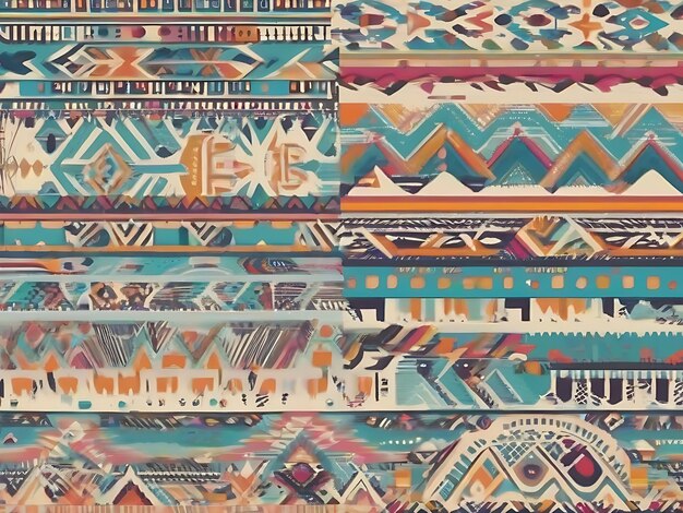 Photo collection of tribal pattern