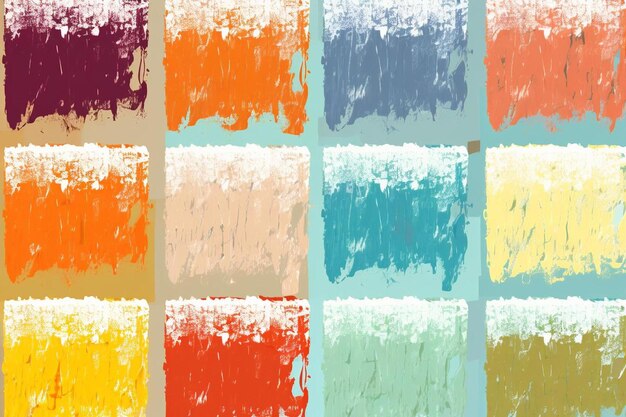 Foto collezione di texture vettoriali create con un piccolo rullo di vernice