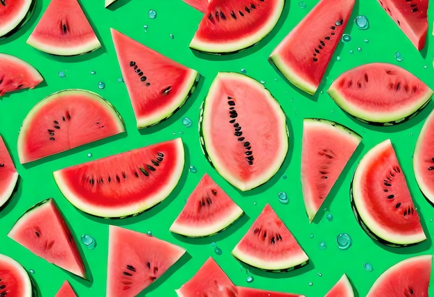 a collection of watermelon slices with the words  watermelon  on the bottom