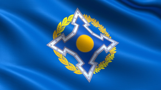 Collective security treaty organization flag