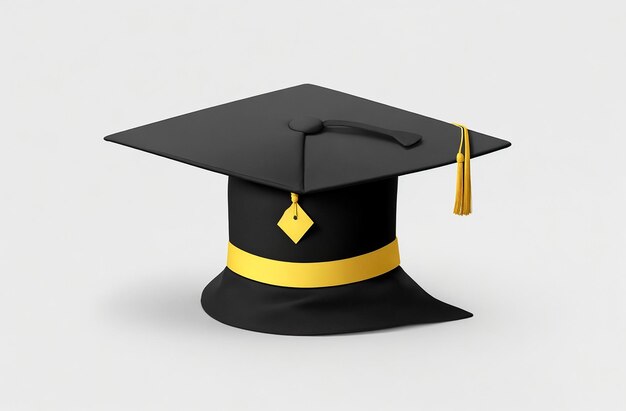 Photo college graduation cap isolated on white background