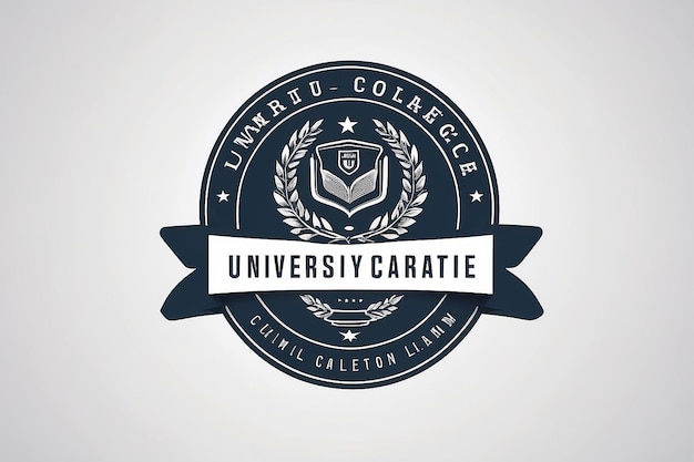 Foto modello di progettazione del logo del college illustrazione vettoriale logo del college universitario insigni emblemi segni stock vector logo del campus del college