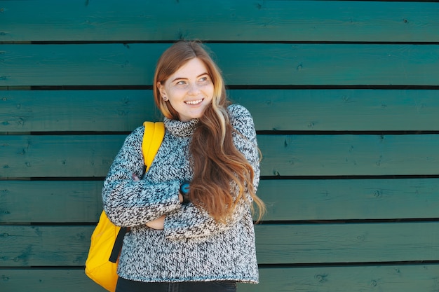 Photo college student, teenager, hipster.