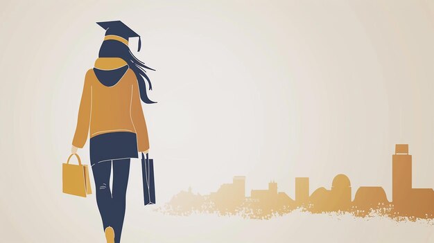 Photo college student walking to university campus education