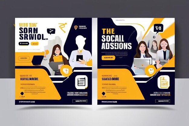 College toelating banner sociale media sjabloon promotie cover vector design eps