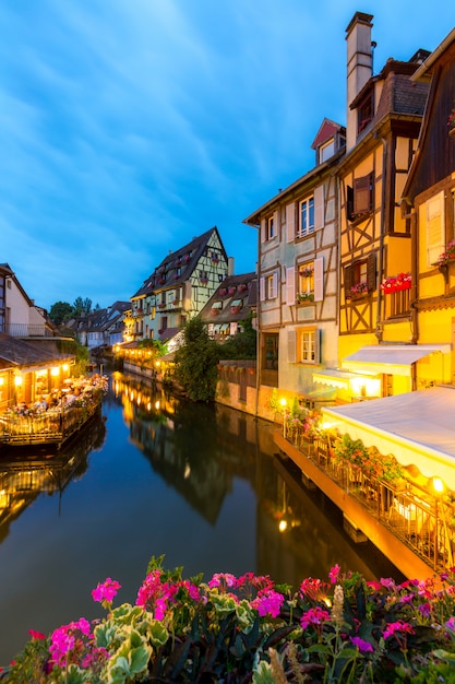 Colmar Frankrijk nacht