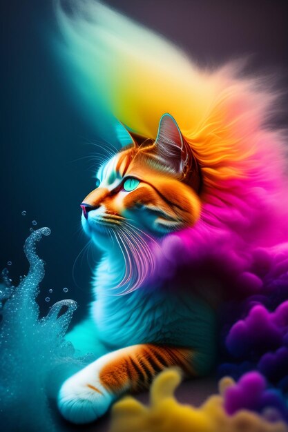 Coloful cat