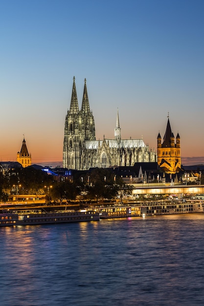 Cologne Cathedral at sunset