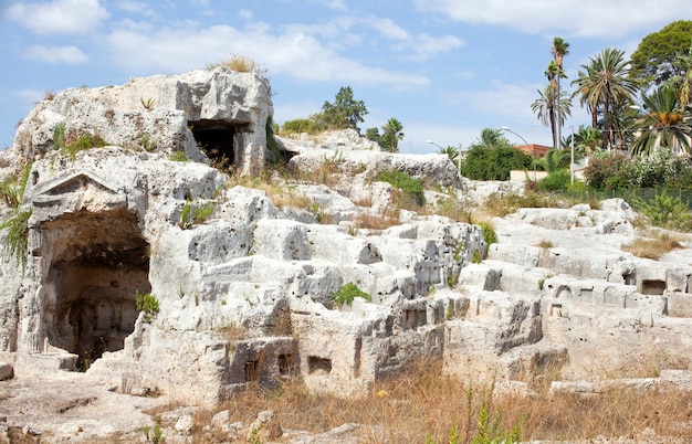 Colombario romano, siracusa - sicilia, italia