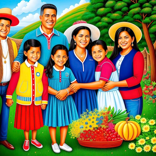 Colombiaanse gezinnen