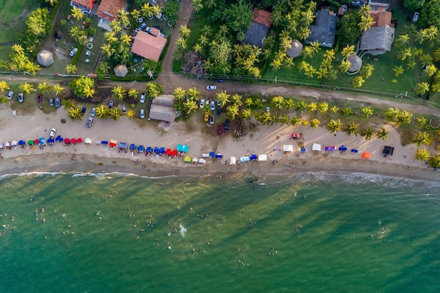 Photo colombian caribbean aerial view