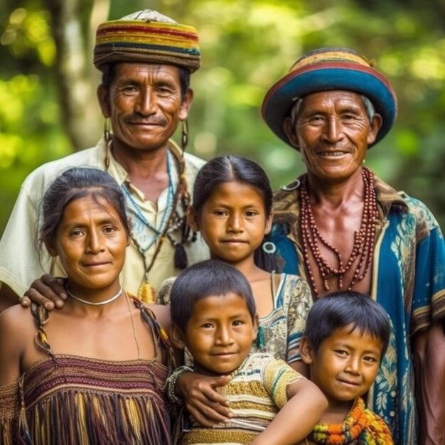 Colombian Family People