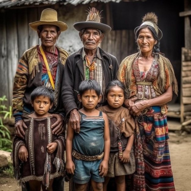 Colombian Family People