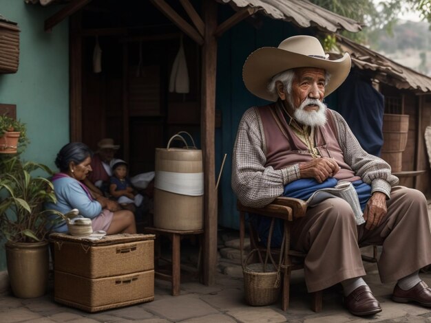 Colombian family photo