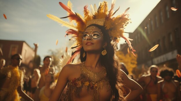 colombian festival girl cinematic colors