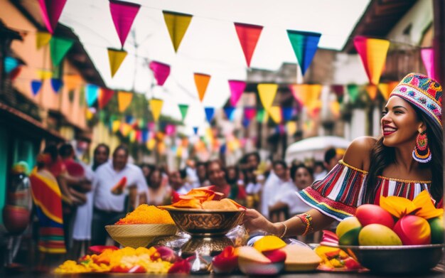 Photo colombian festivities