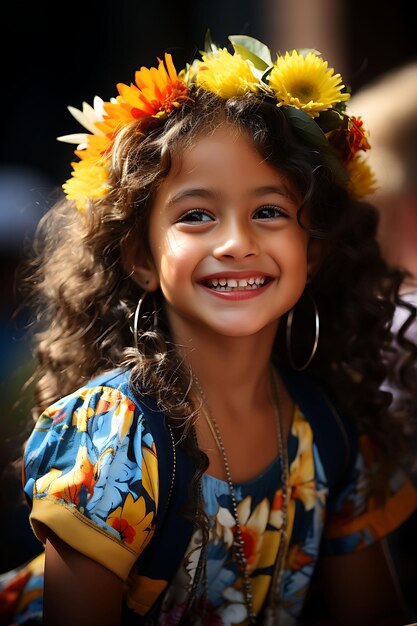 Colombian People Celebrating Their Vibrant Culture and National Pride with Traditional Flags