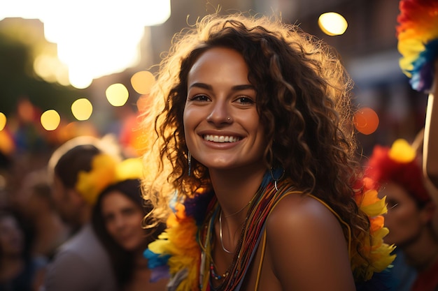 Colombian People Celebrating Their Vibrant Culture and National Pride with Traditional Flags