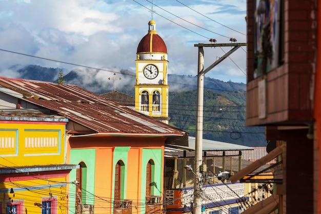 Photo colonial architecture in colombia