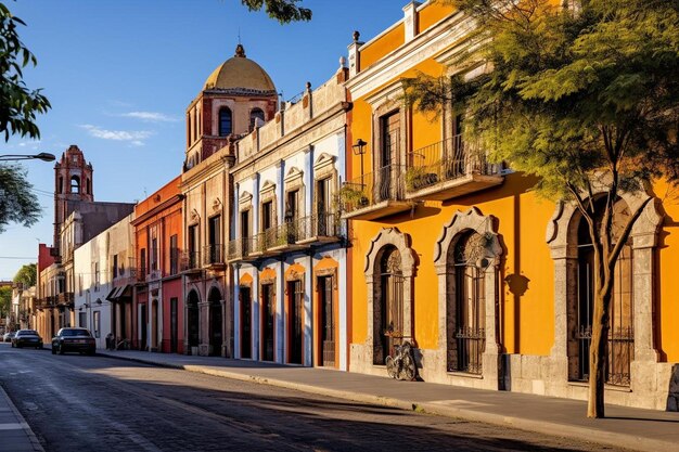 Foto coloniale architectuur van pueblas