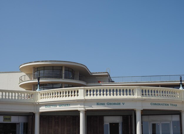 Colonnade on the beach in Bexhill on Sea