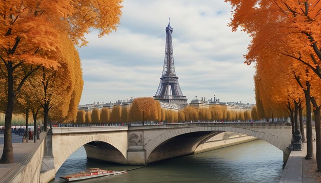 Color of autumn in paris