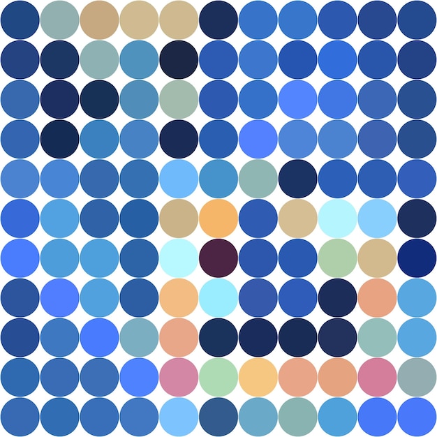 color background with the round dot
