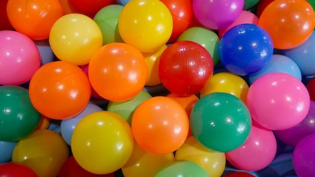 color ball pit background.