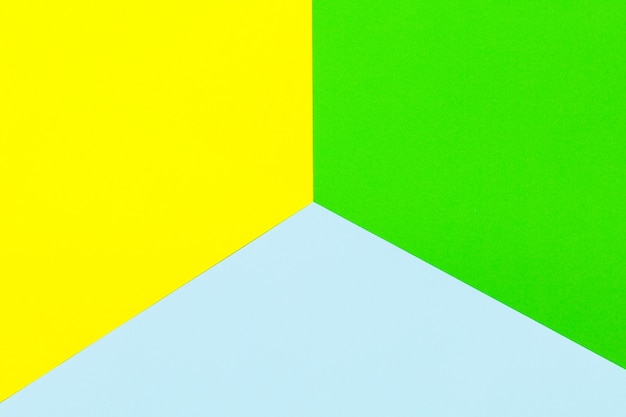 Color block paper background of three sections 