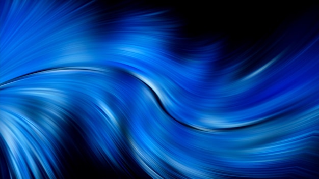 Color blue blur abstraction lines black background