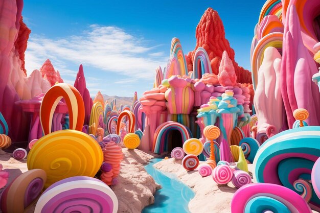 Foto color burst candyland wonder avventura candy foto