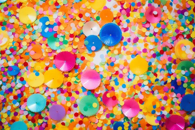 Color Burst Confetti Background photo