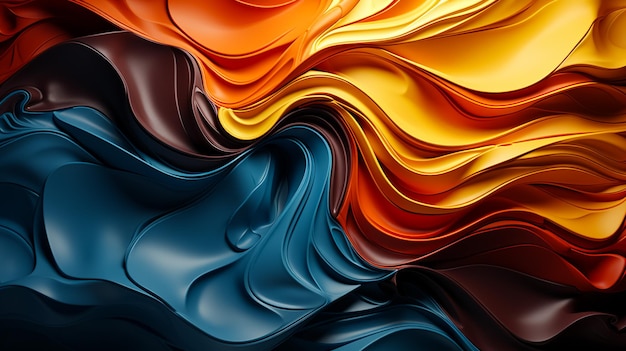 Color Burst-serie Abstract ontwerp gemaakt van fractale verf en rijke textuur over het onderwerp imagina