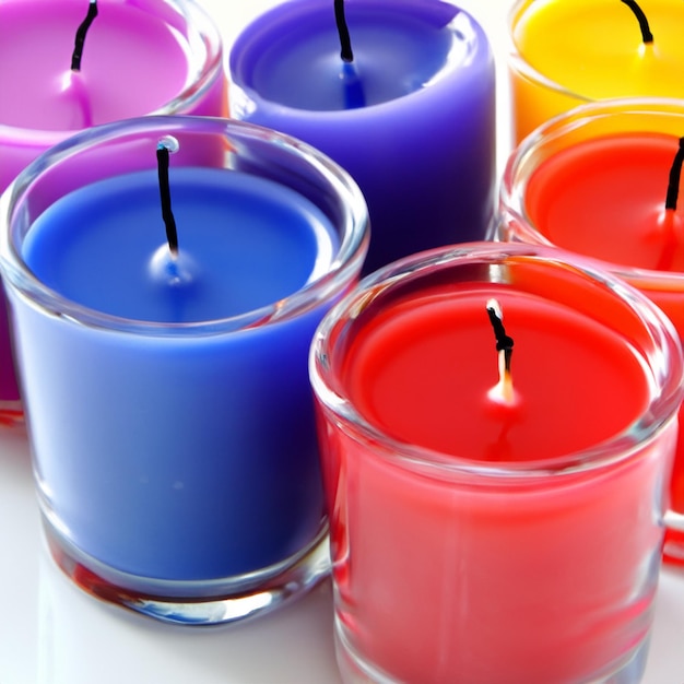 Premium AI Image Color Candles