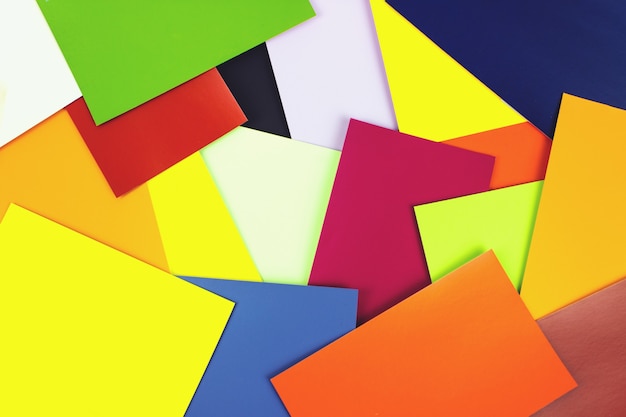 Color card palette, design background. Guide of paint samples.