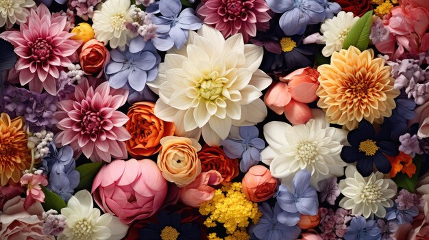 Color design flower background close