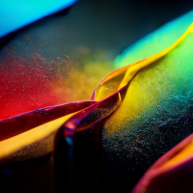 Color dynamic flow background